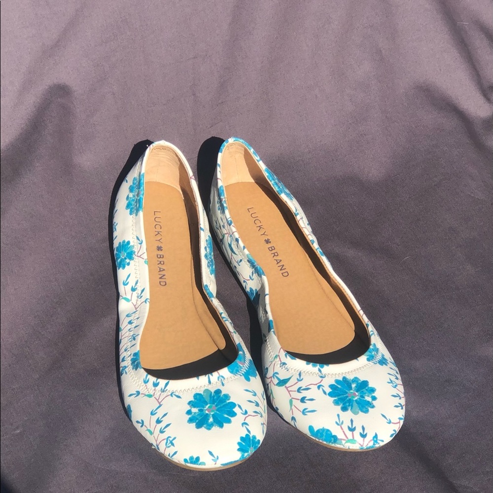 Lucky Brand Floral Flats